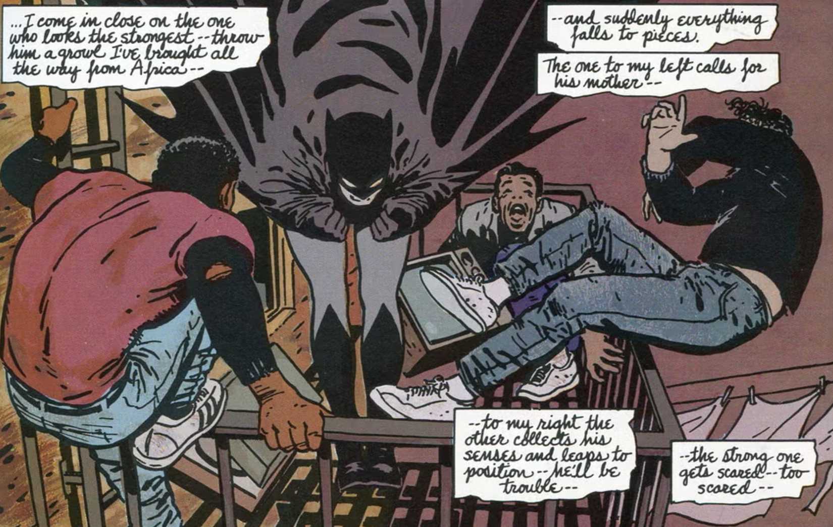 batman plans his tactics in batman year one