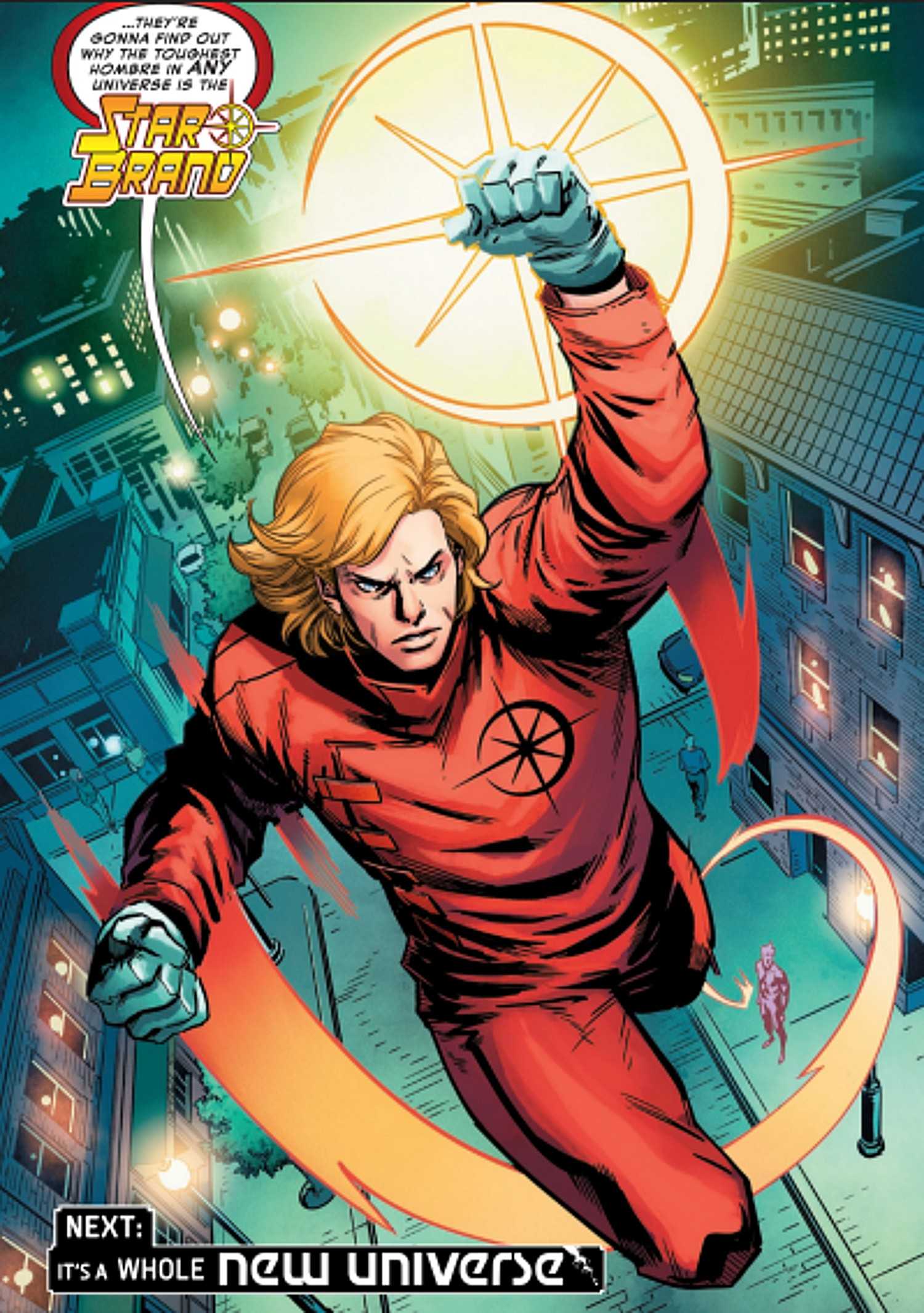 Battleworld #2 final sayfası, orijinal Star Brand'in yeniden tanıtımı