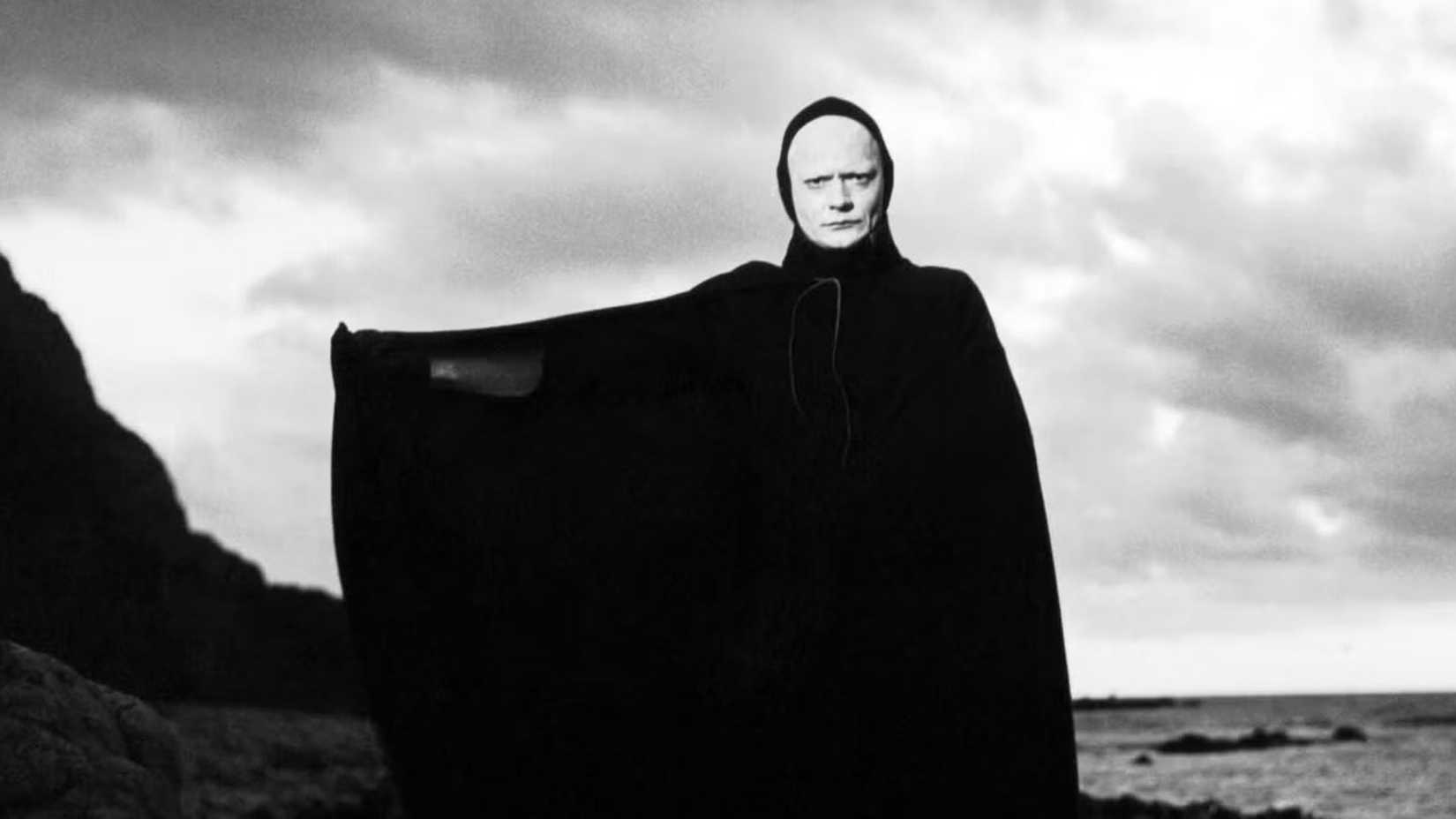 Bengt Ekerot como a Morte em O Sétimo Selo.