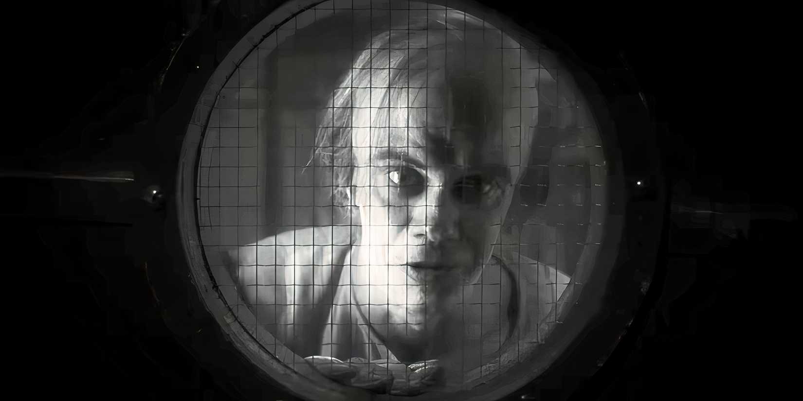 Bill Skarsgard looking through a window in It Welcome to Derry