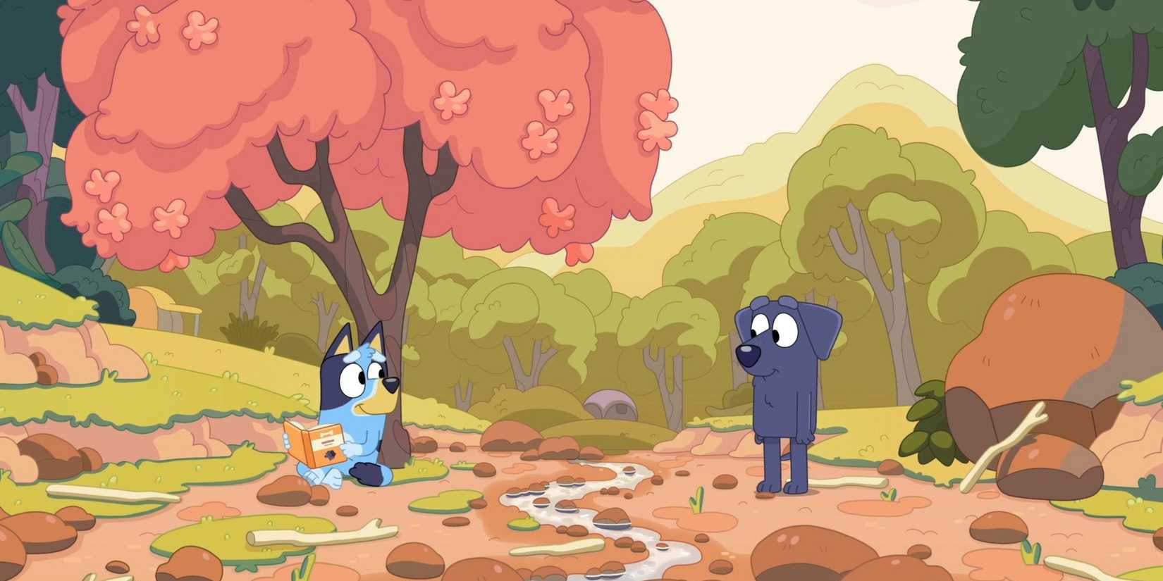 bluey meeting jean luc in bluey