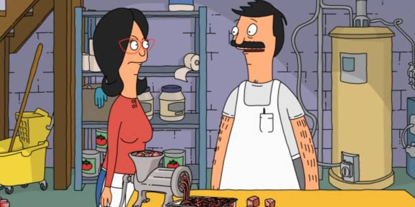 Linda e Bob no episódio piloto de Bob's Burgers