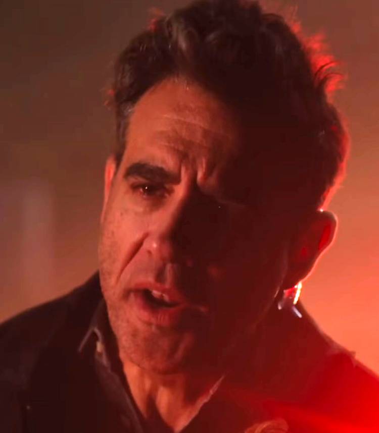 Bobby Cannavale looking worried in Trap House