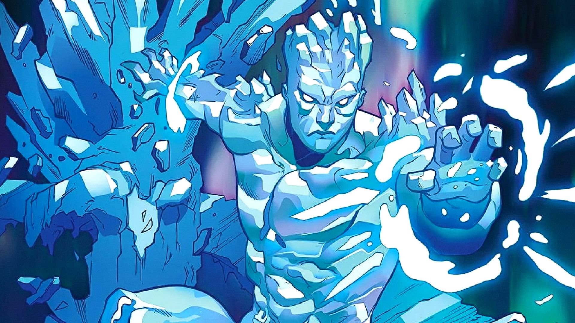 Bobby Drake alias Iceman utilizza le sue capacità di ghiaccio