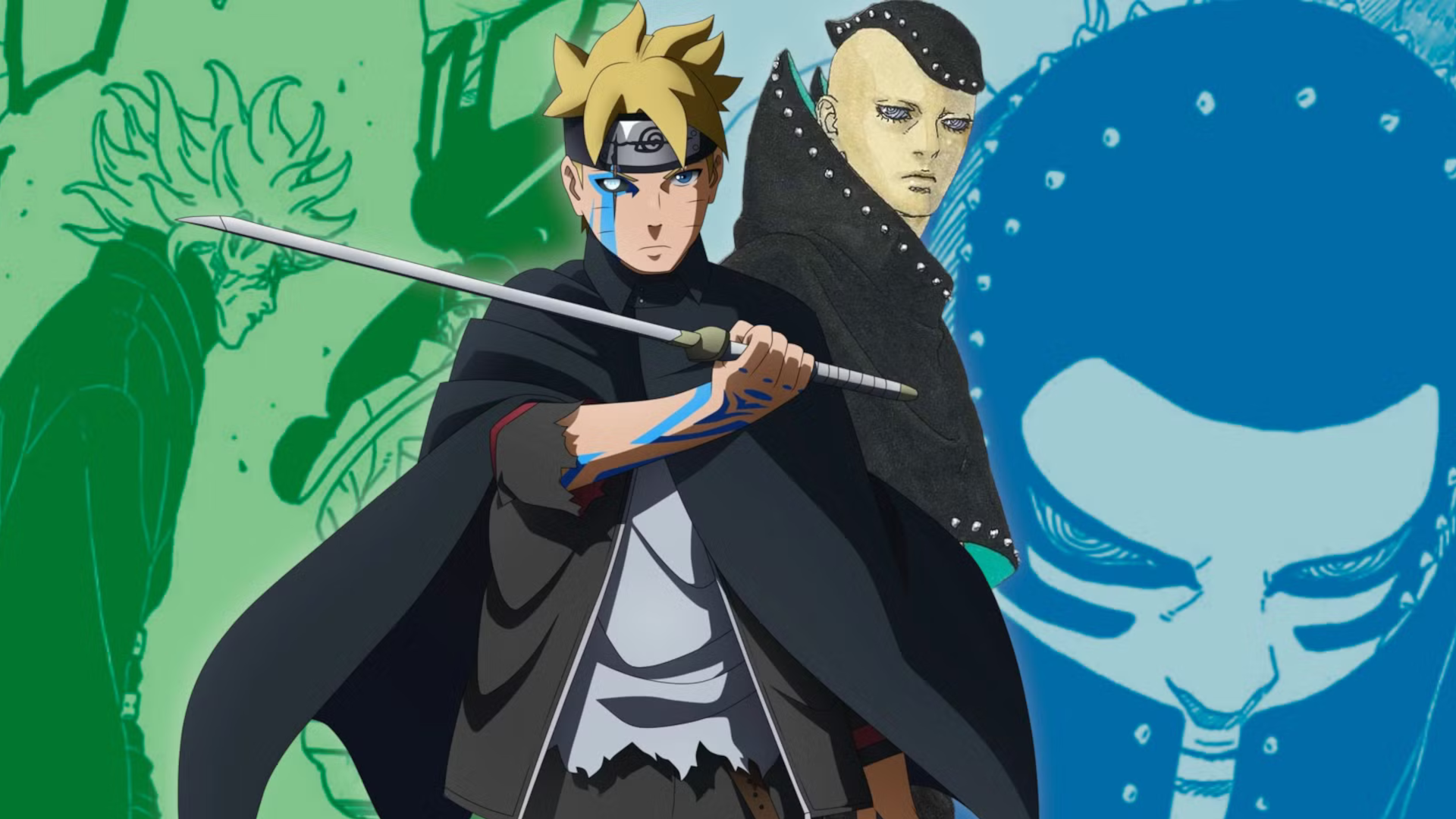 Boruto con la spada di Sasuke in Boruto Two Blue Vortex