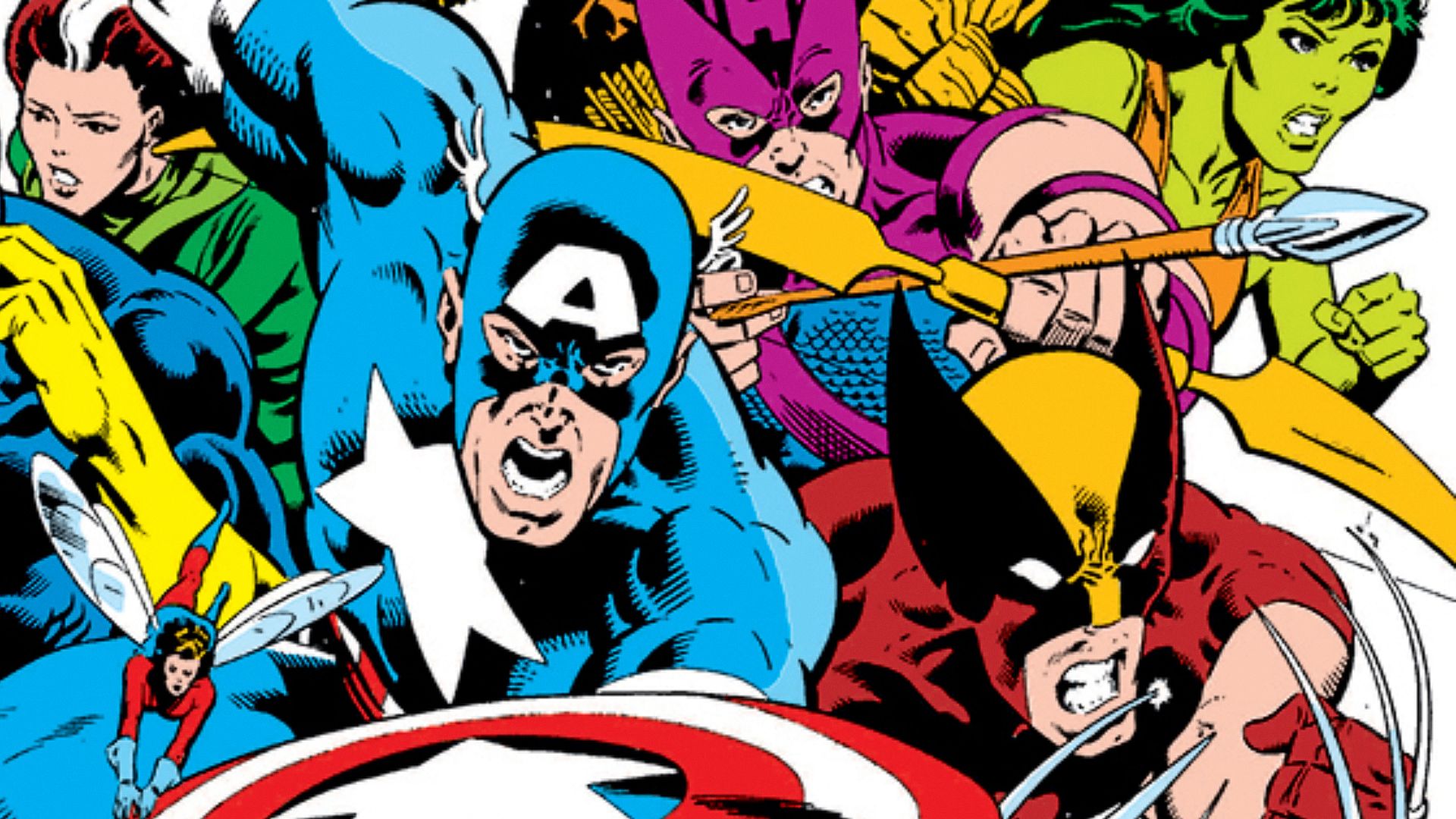 Capitan America, Wasp e Wolverine guidano la carica in Secret Wars del 1984