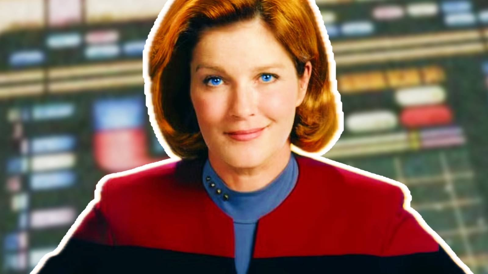 Captain Janeway in Star Trek Voyager Art
