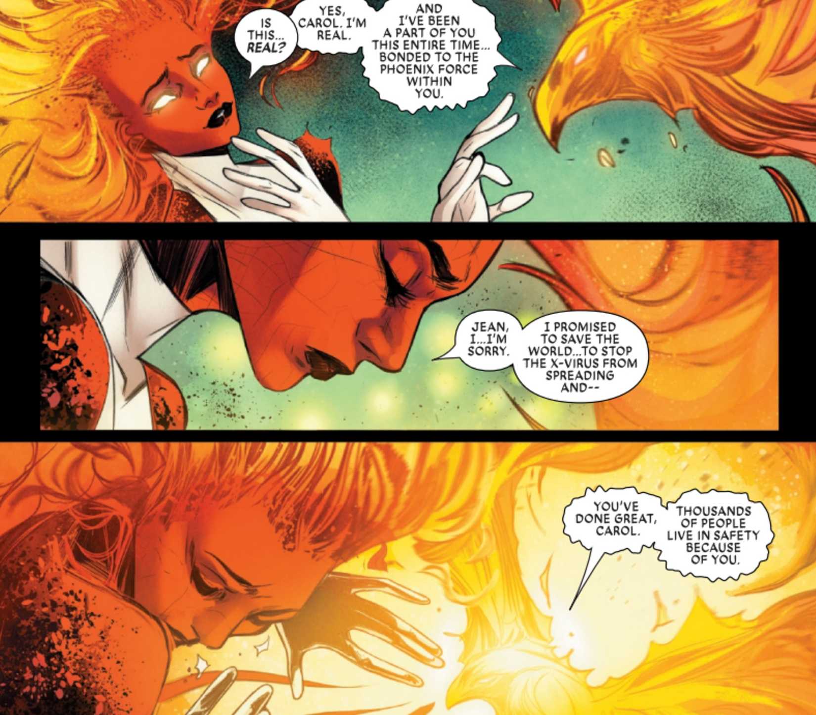 Captain Marvel Unleashes New Powers as Binary Phoenix
