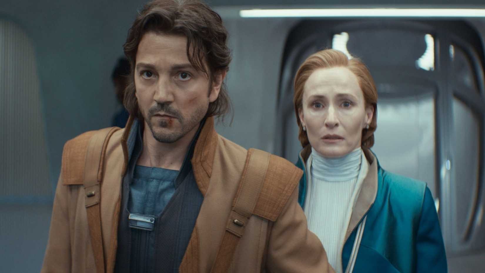 Cassian Andor and Mon Mothma in Andor