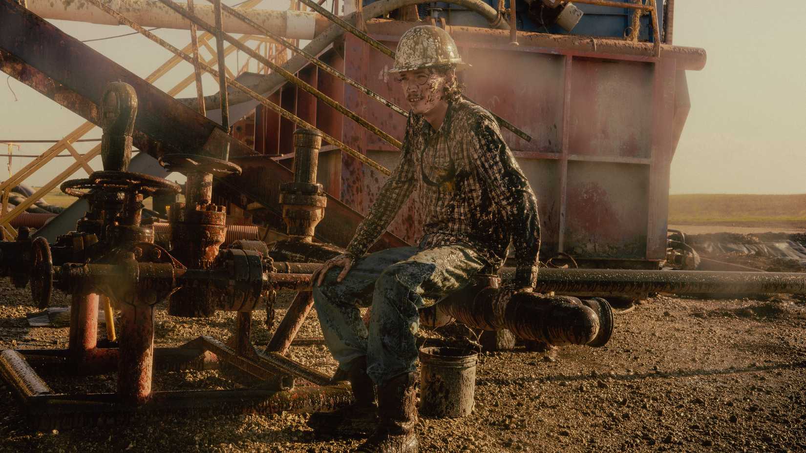 Cooper Covered In Oil