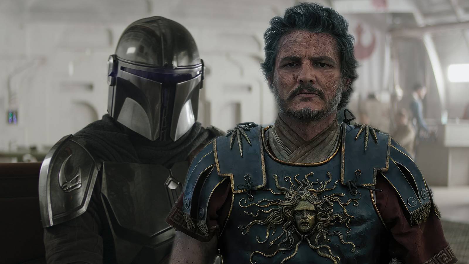 Custom image of the Mandalorian and Pedro Pascal