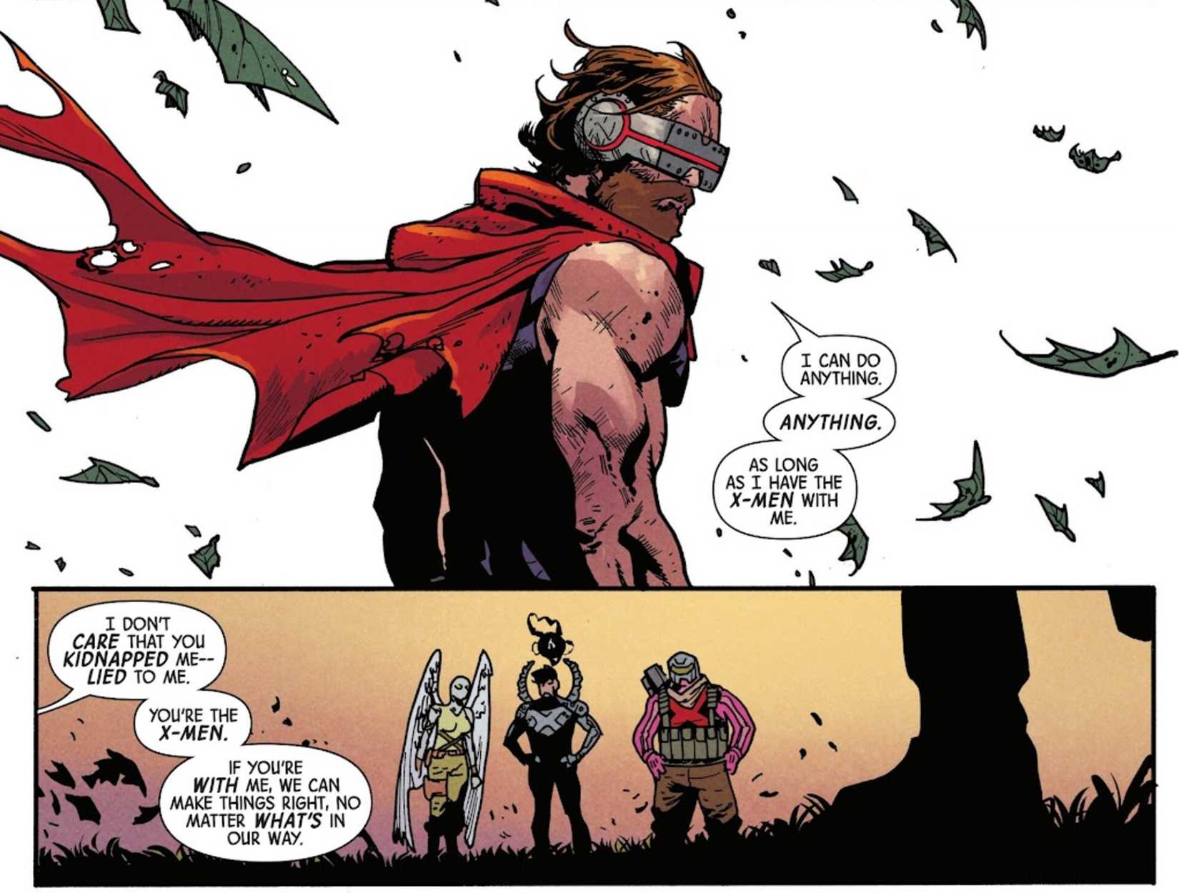 cyclops being the boss in x-men