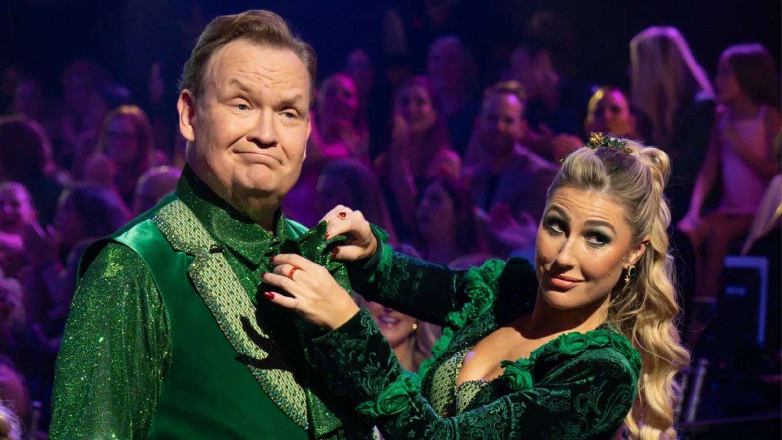 Dancing With The Stars Season 34 Contestants Andy Richter and Emma Slater Performing On Wicked Night