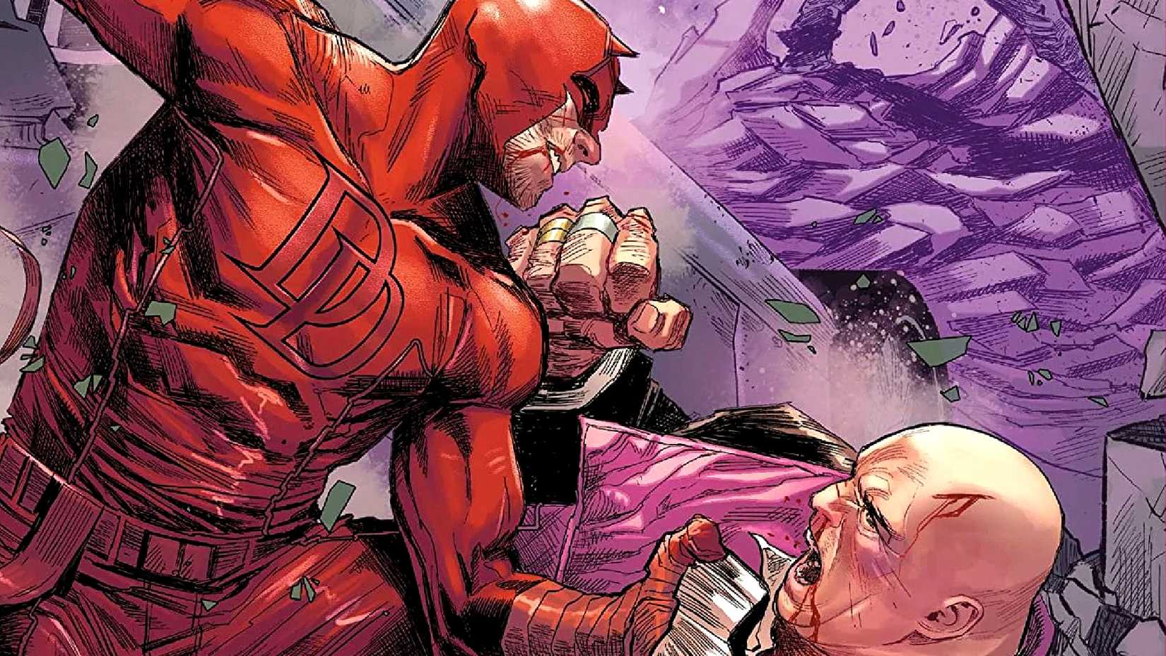 Daredevil beats Kingpin in the NYC rubble in Devil's Reign