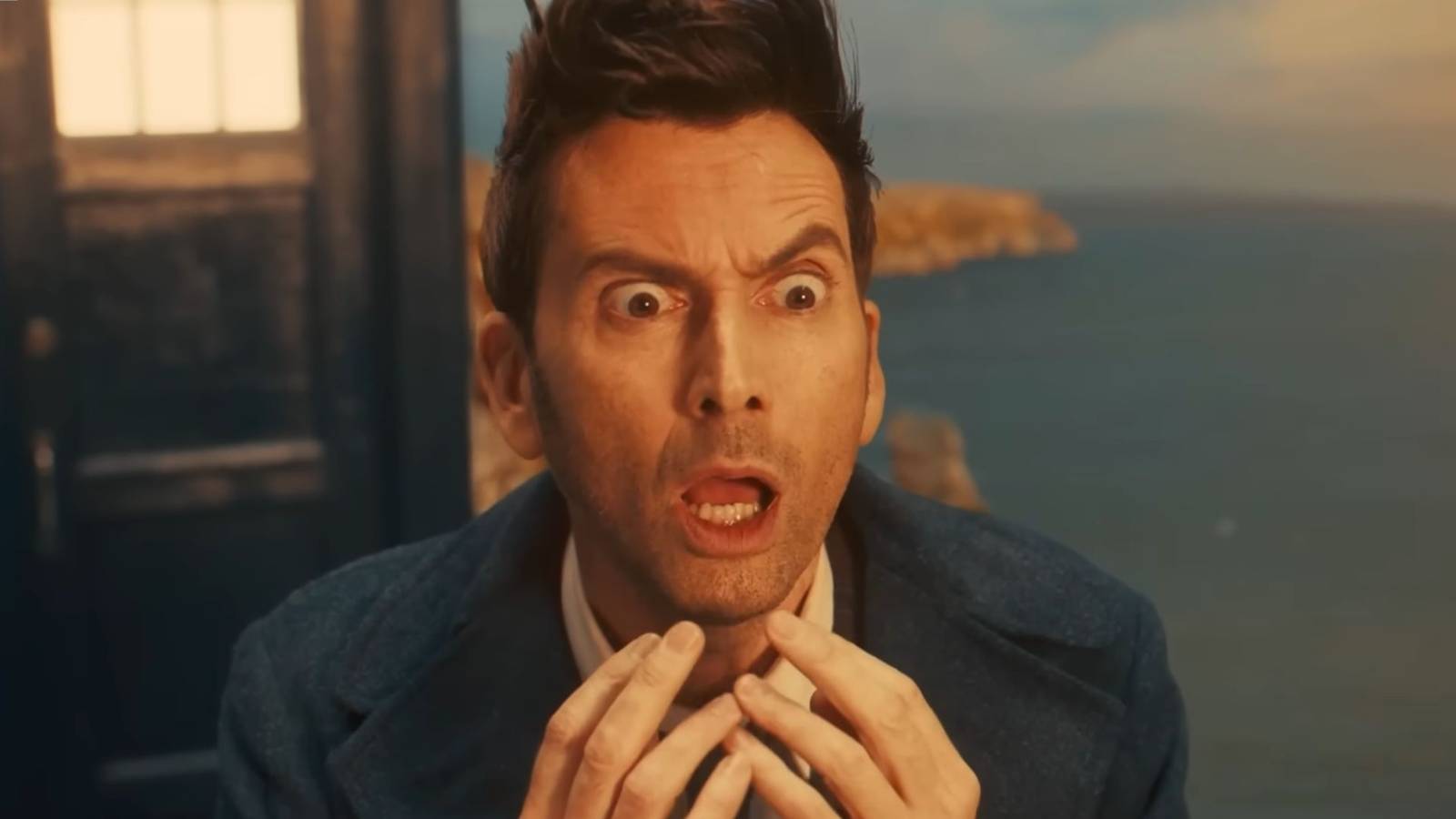 David Tennant regenerating into the Fourteenth Doctor in Doctor Who
