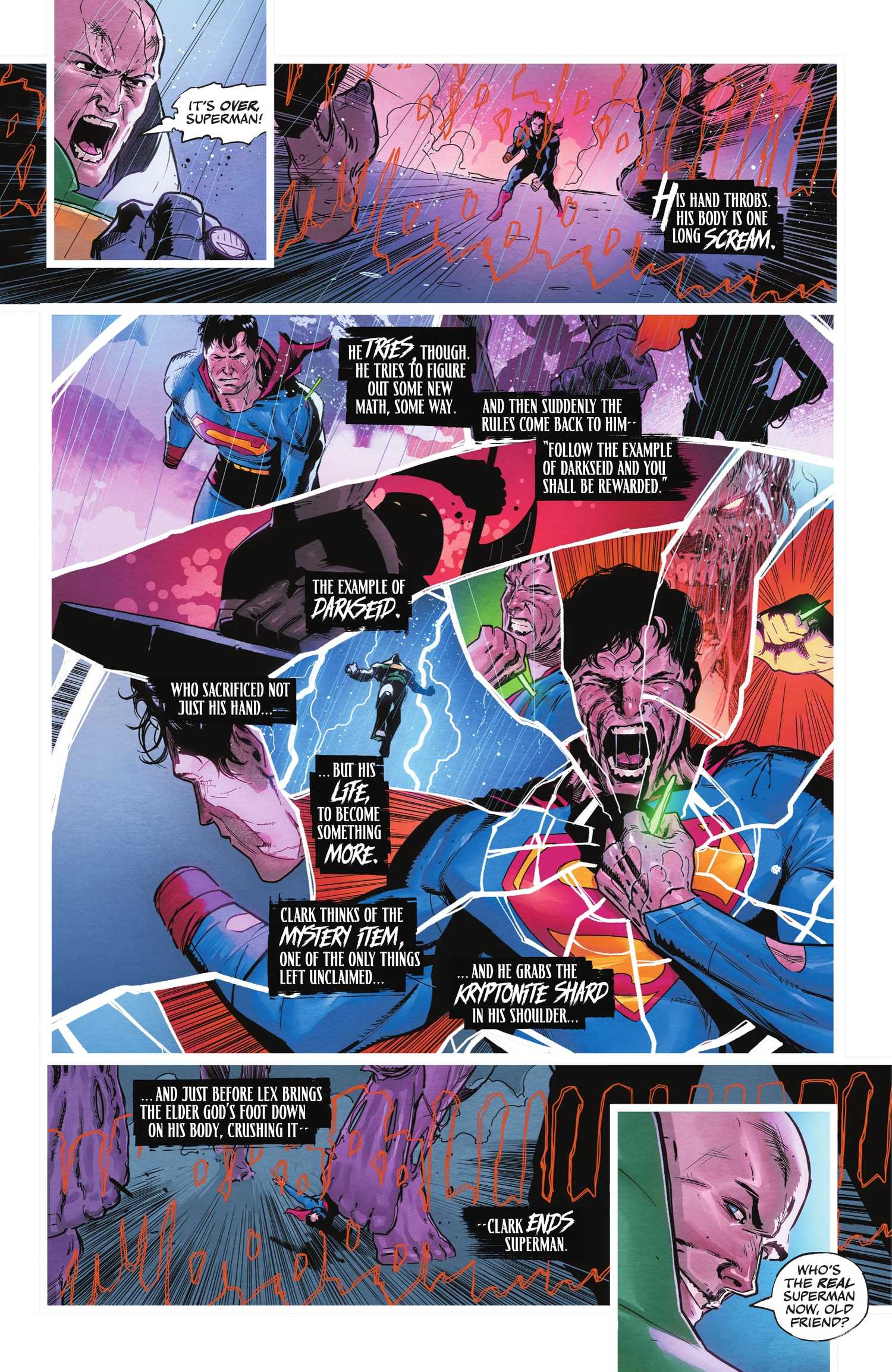 DC K.O. #2 Superman becomes Darkseid Sanctrion