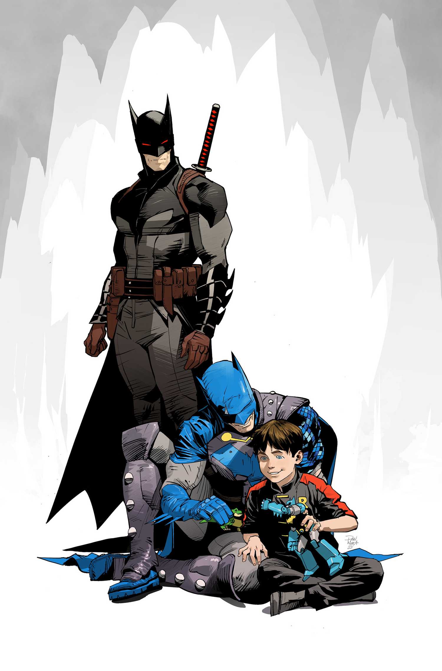 DC KO Knightfight #4 Comic Cover Damian Wayne and Grandson