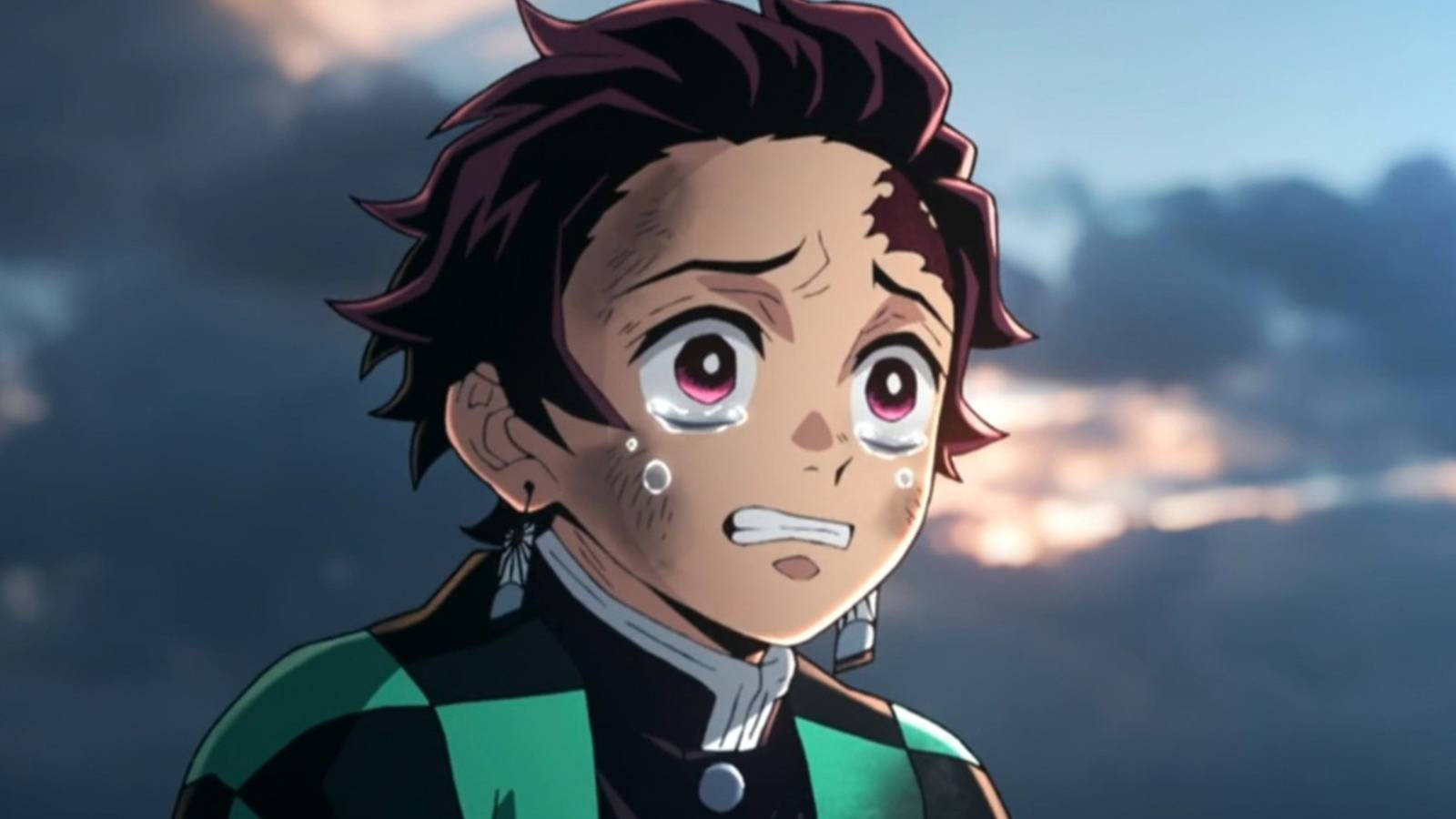 Demon Slayer's Tanjiro Crying