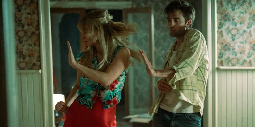 Jennifer Lawrence e Robert Pattinson dançando em Die My Love