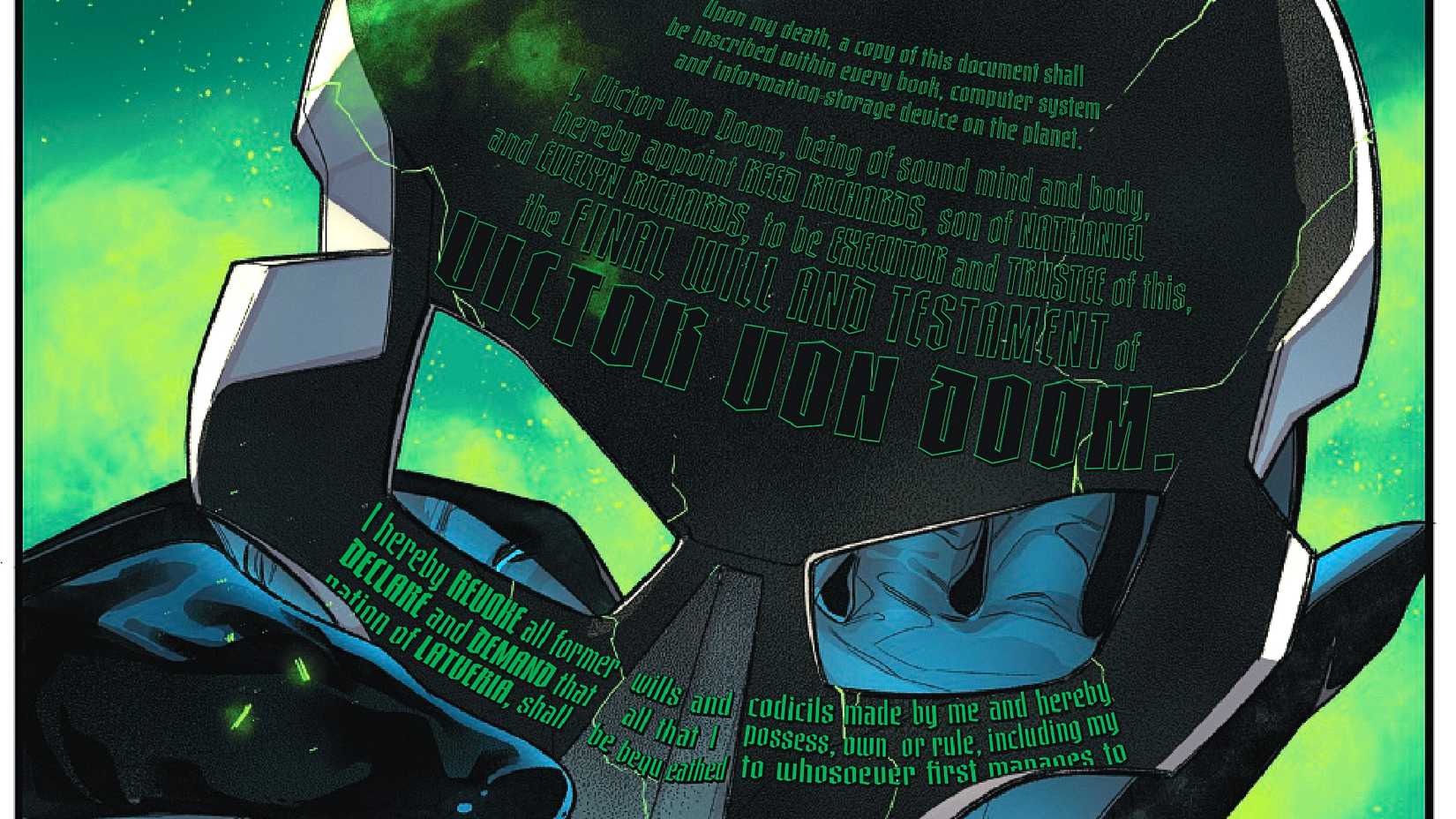 Doctor Doom's mask reveals Victor's final testament in One World Under Doom #9