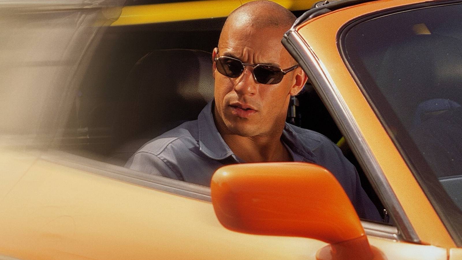 Vin Diesel as Dom Toretto in The Fast and the Furious