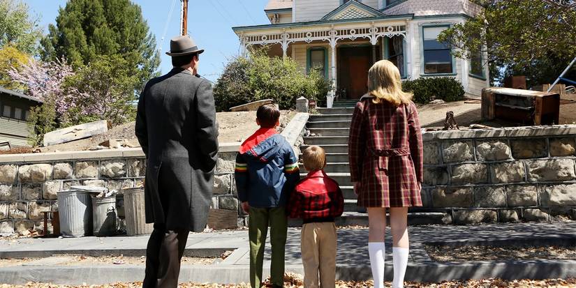 Don leva os filhos para sua casa de infância em Mad Men