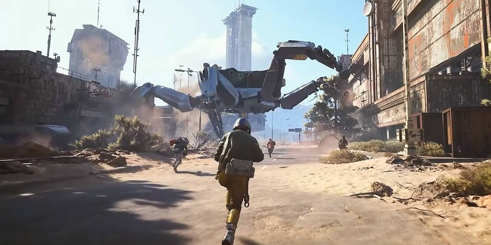 ARC Raiders character running towards The Queen