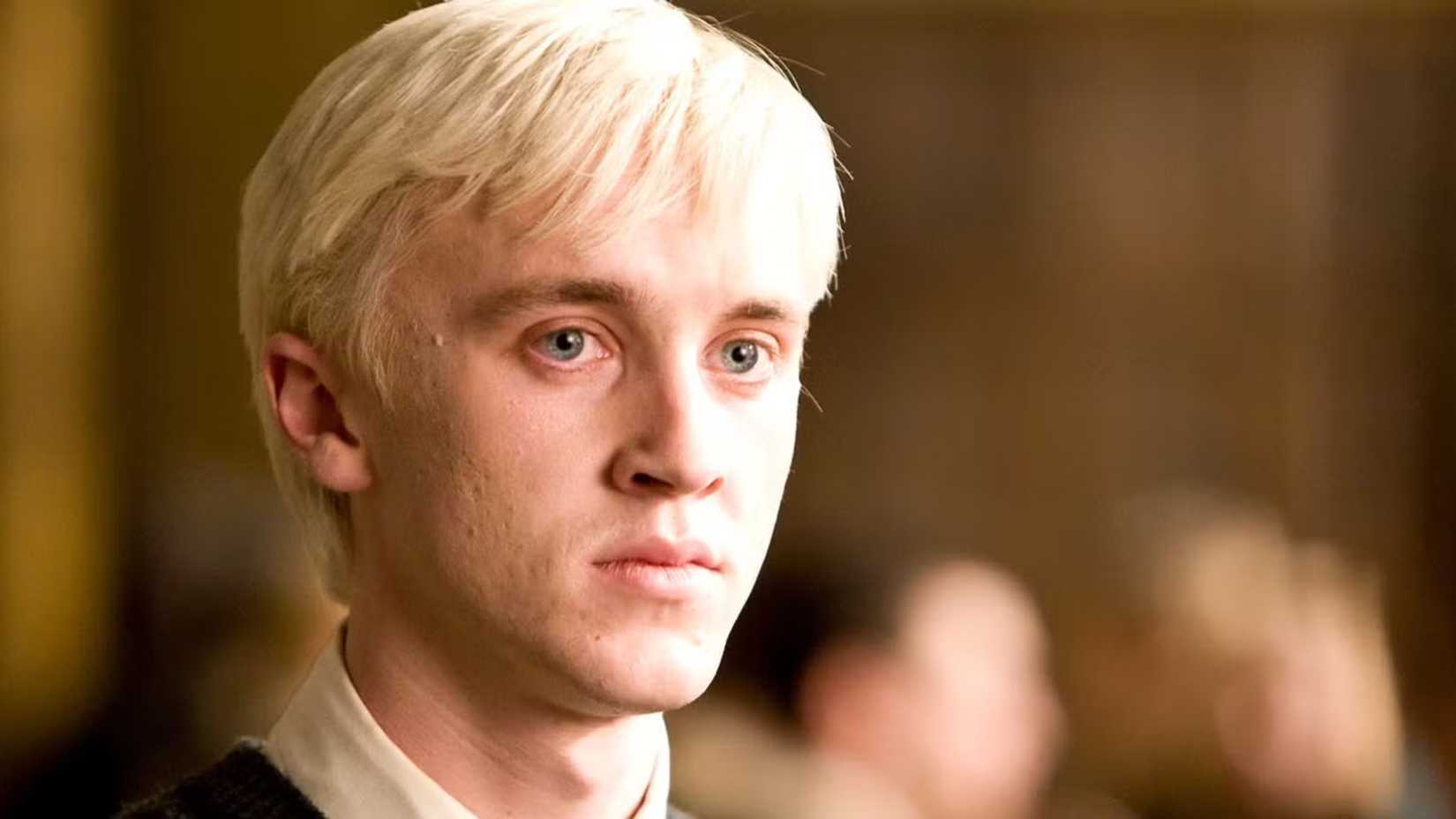 Draco Malfoy em aula em Hogwarts