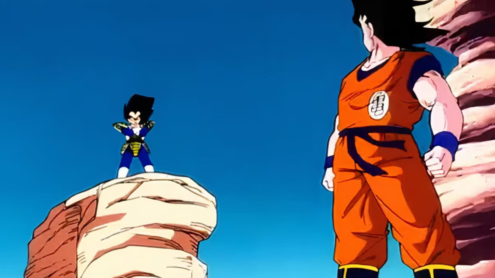 Dragon Ball Z Goku vs Vegeta first fight