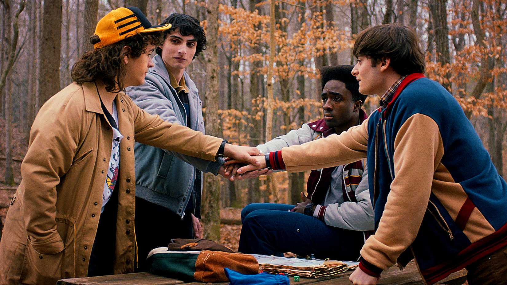 dustin mike lucas and will in stranger things season 5