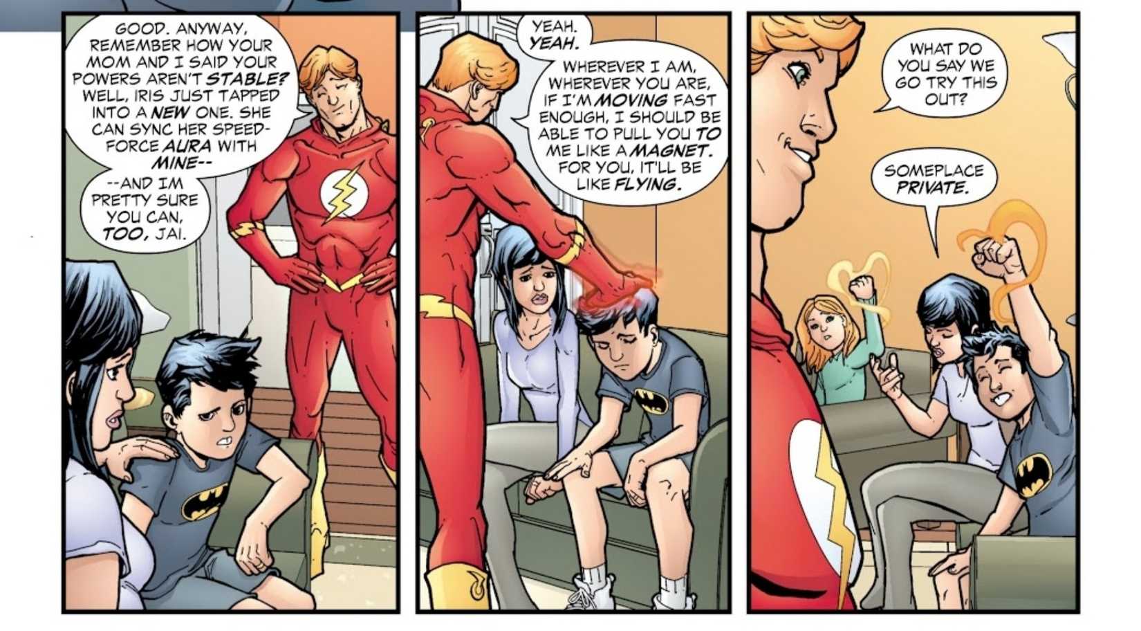 flash explica como ele pode teletransportar outros usuários da força de velocidade