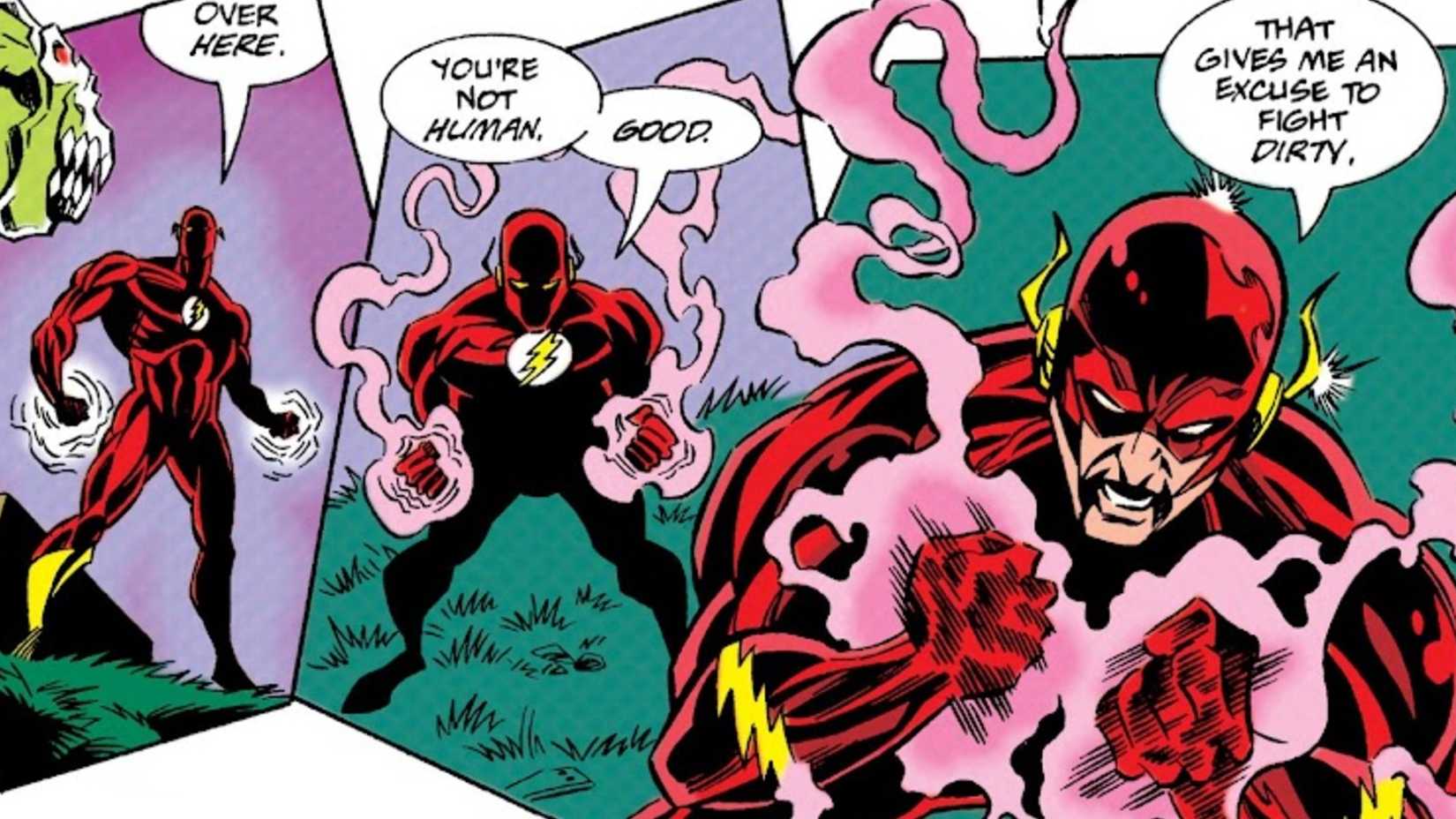 flash usa o poder de suas mãos ardentes 2