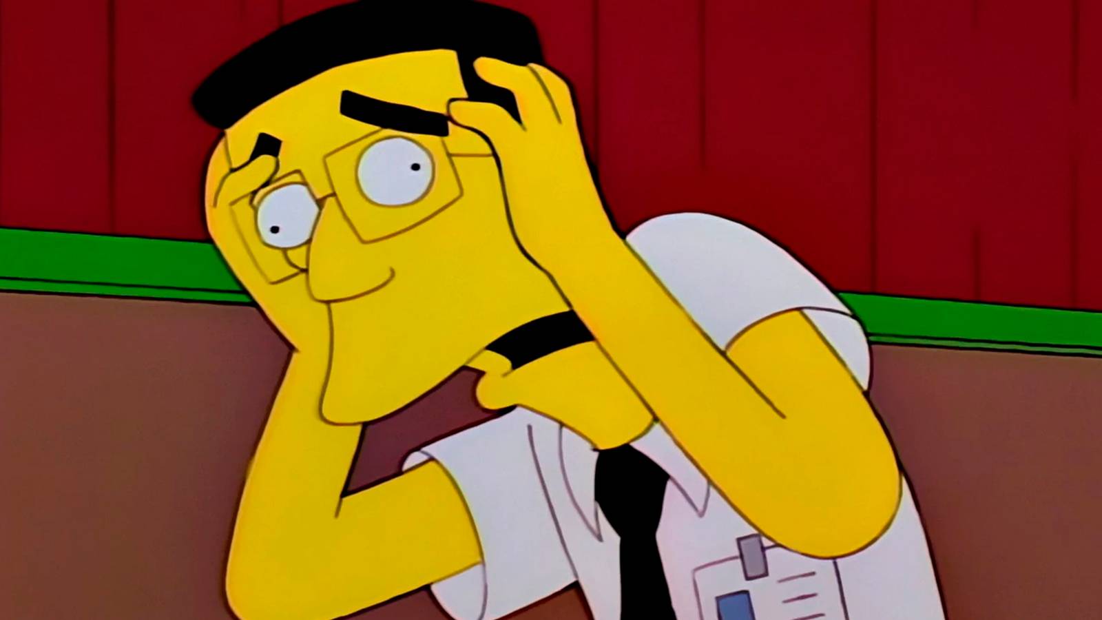 Frank Grimes losing his mind in The Simpsons