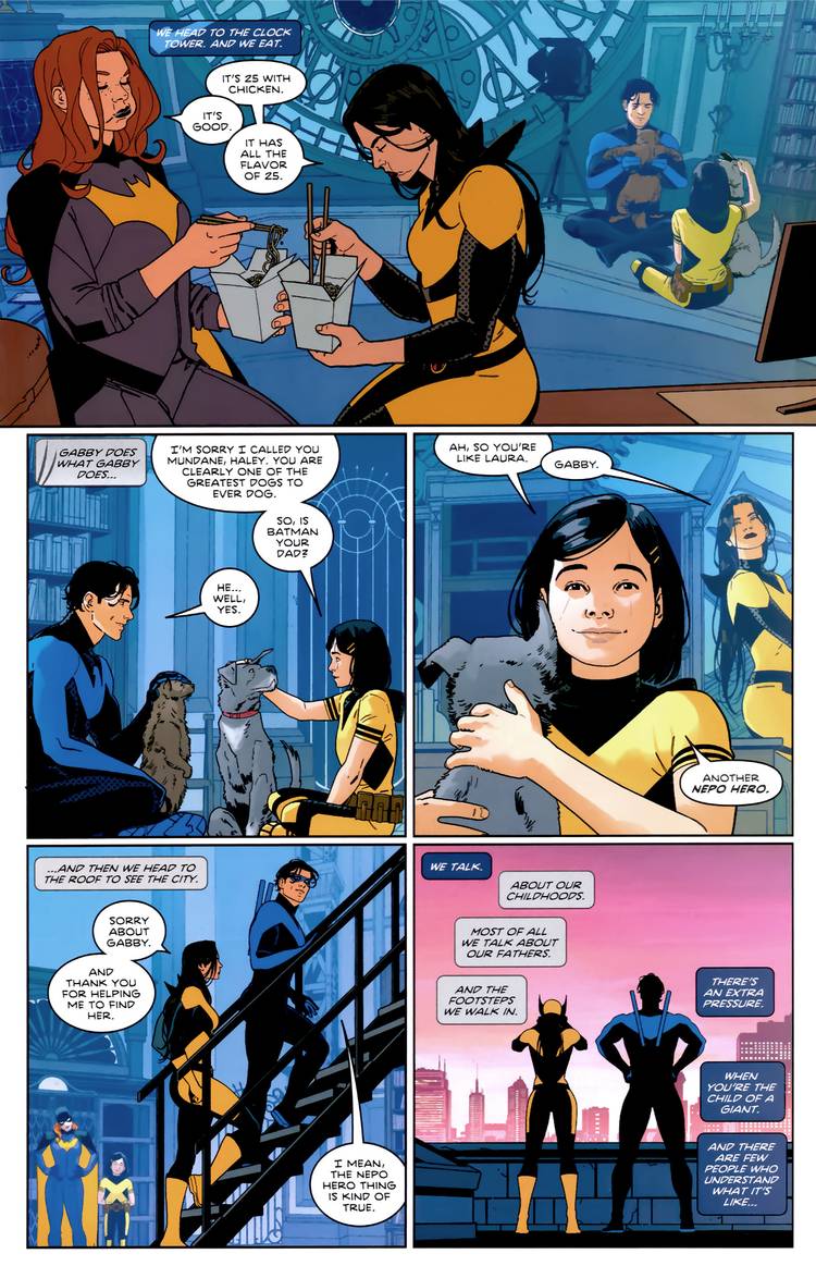 Gabby Calls Nightwing a Nepo-Hero in Deadpool:Batman #1