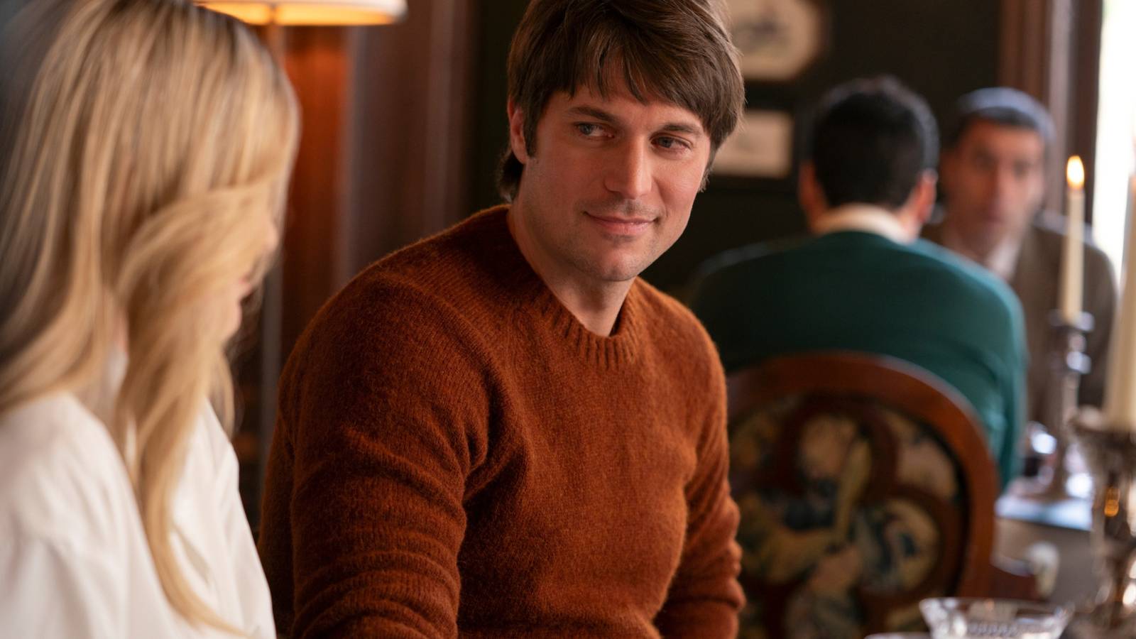 Gabriel (Lucas Bravo) smiling at Camille in Emily in Paris season 4