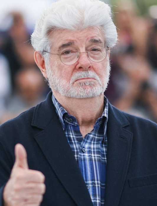 Disney's New Star Wars Movie Is Officially Fixing A George Lucas Mistake George Lucas attends a photocall as he has been awarded an Honorary Palme d'Or during the 77th Cannes Film Festival in Cannes, France
