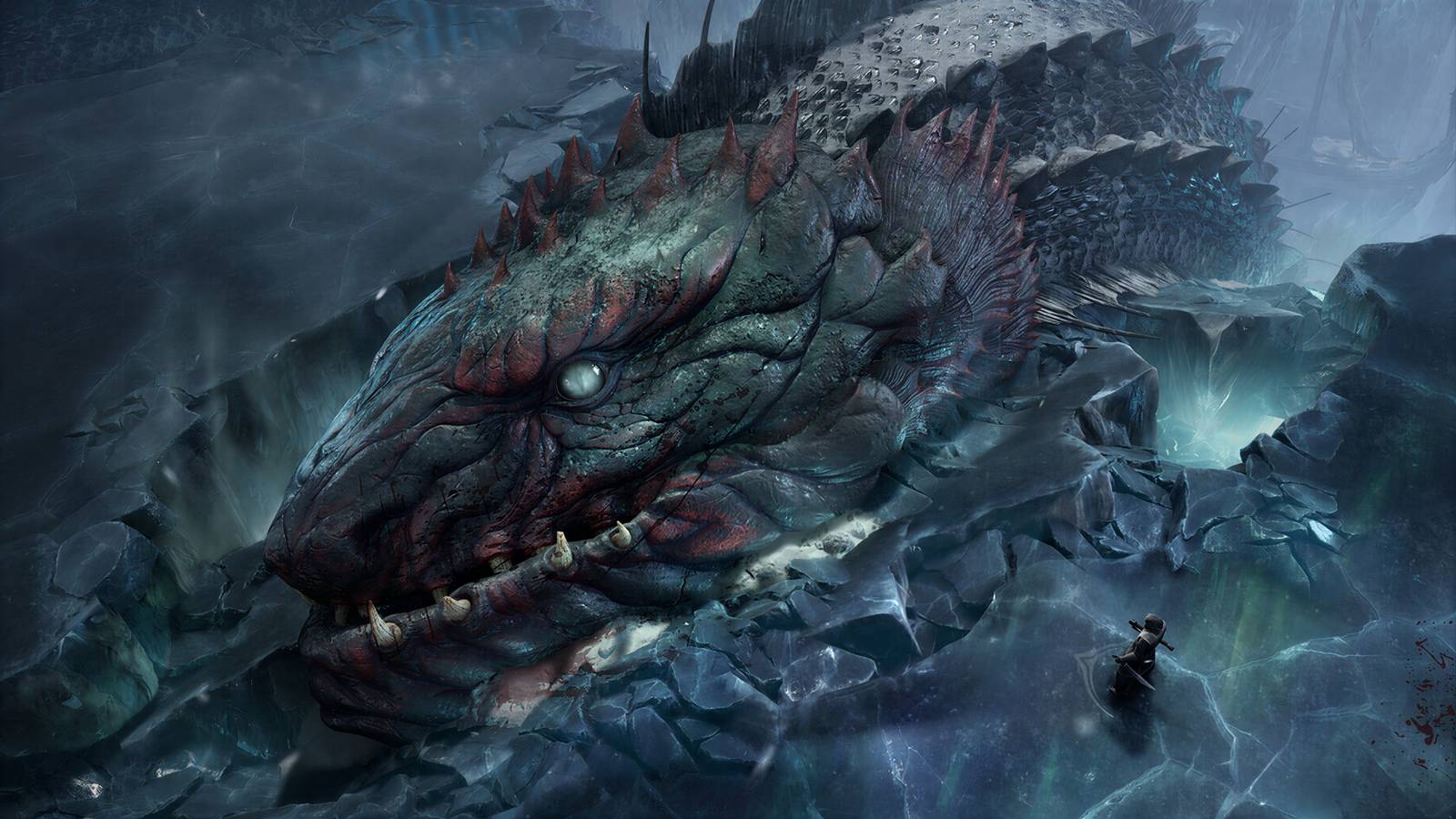 A giant dserpent in Gods, Death & Reapers