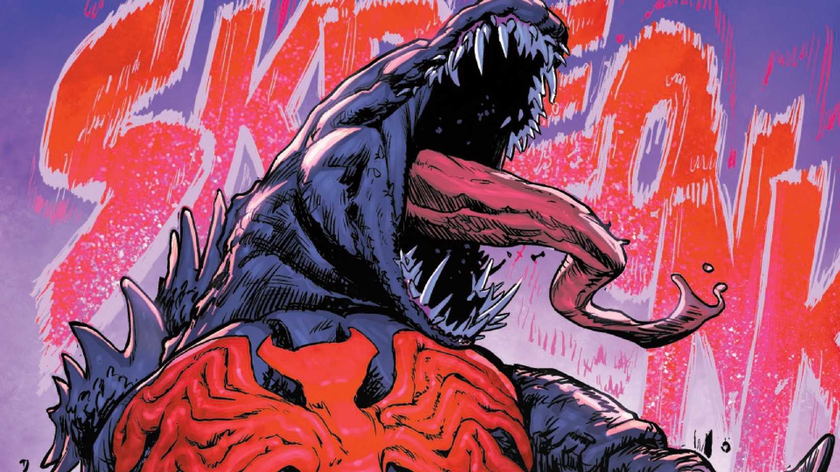 Gojira becomes a symbiote kaiju empowered by Knull in Godzilla Kills the Marvel Universe #5