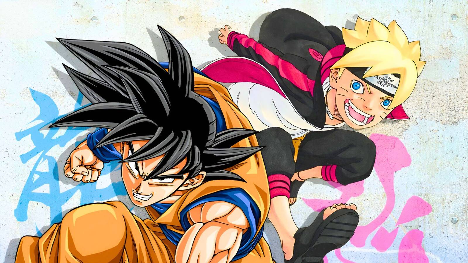 Goku and Boruto as seen in V Jump magazine promotion
