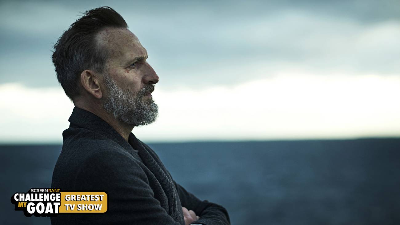 Um grupo de personagens em um cenário desolado na série The Leftovers.