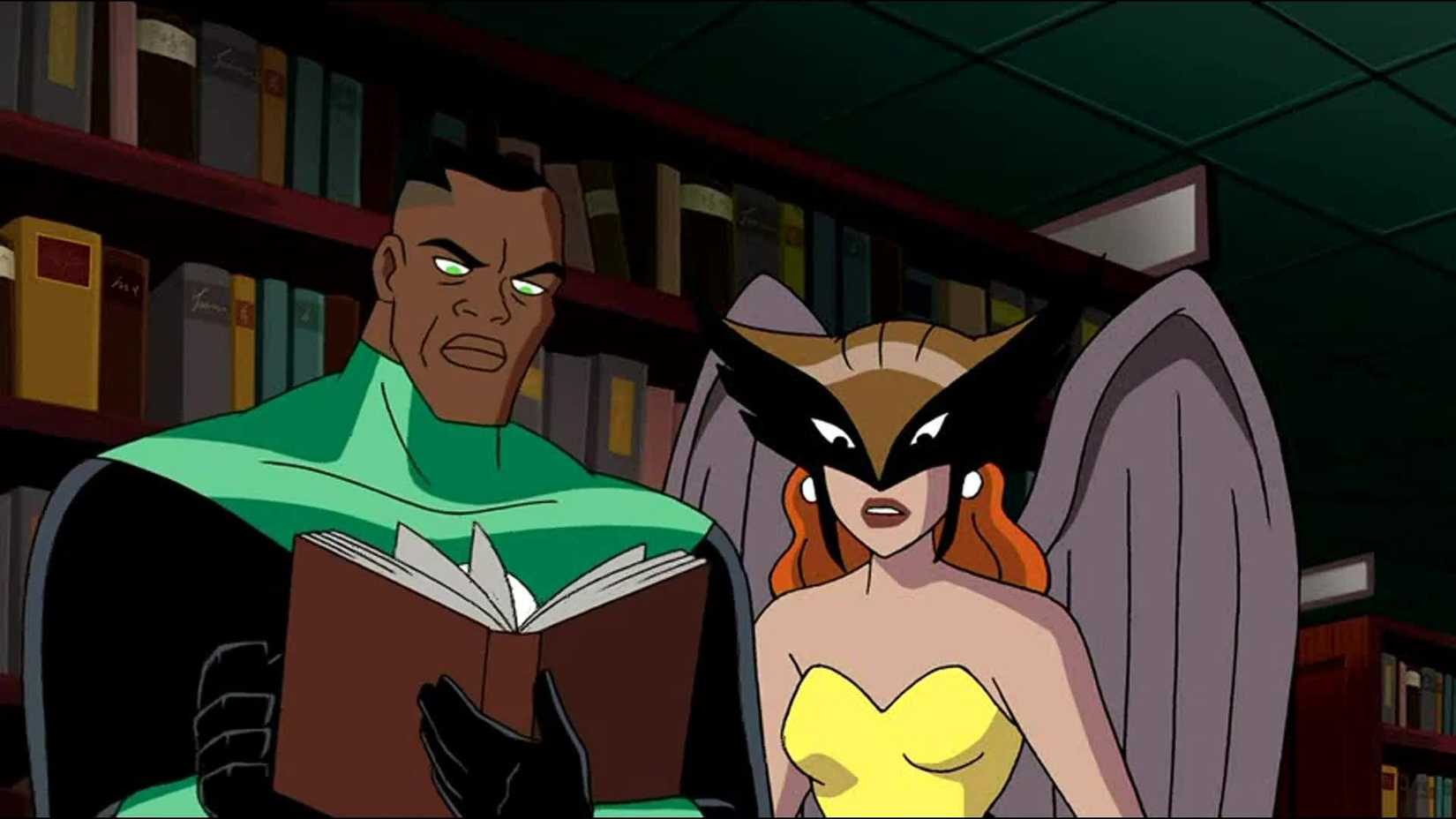 Green Lantern and Hawkgirl in Justice League