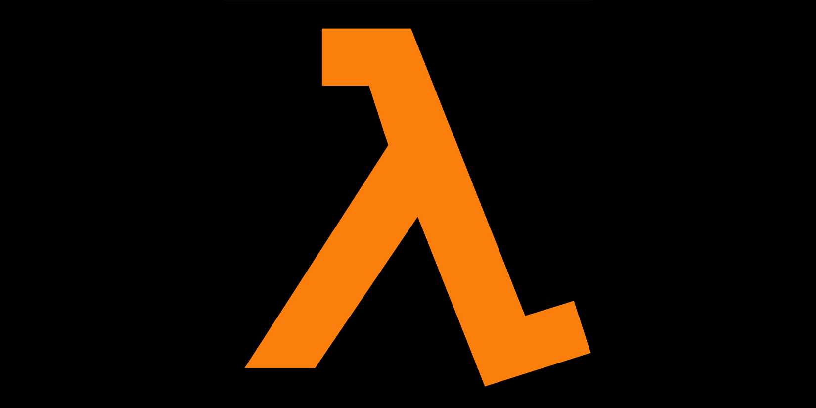 Half-Life Lambda logo on black background