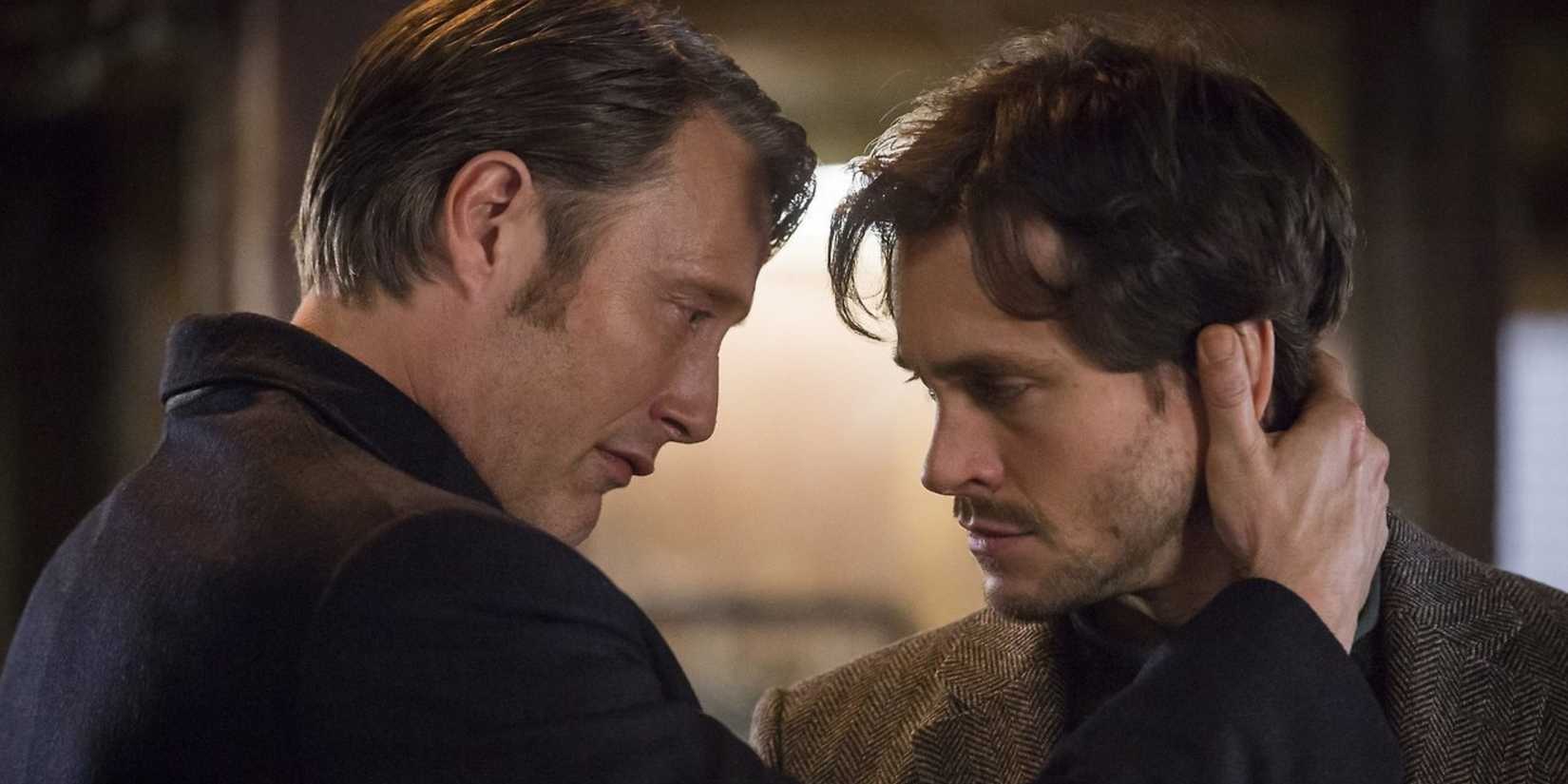 Hannibal e Will se encarando em Hannibal