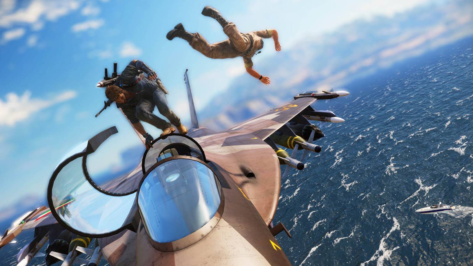 Hijacking a plane in Just Cause 3