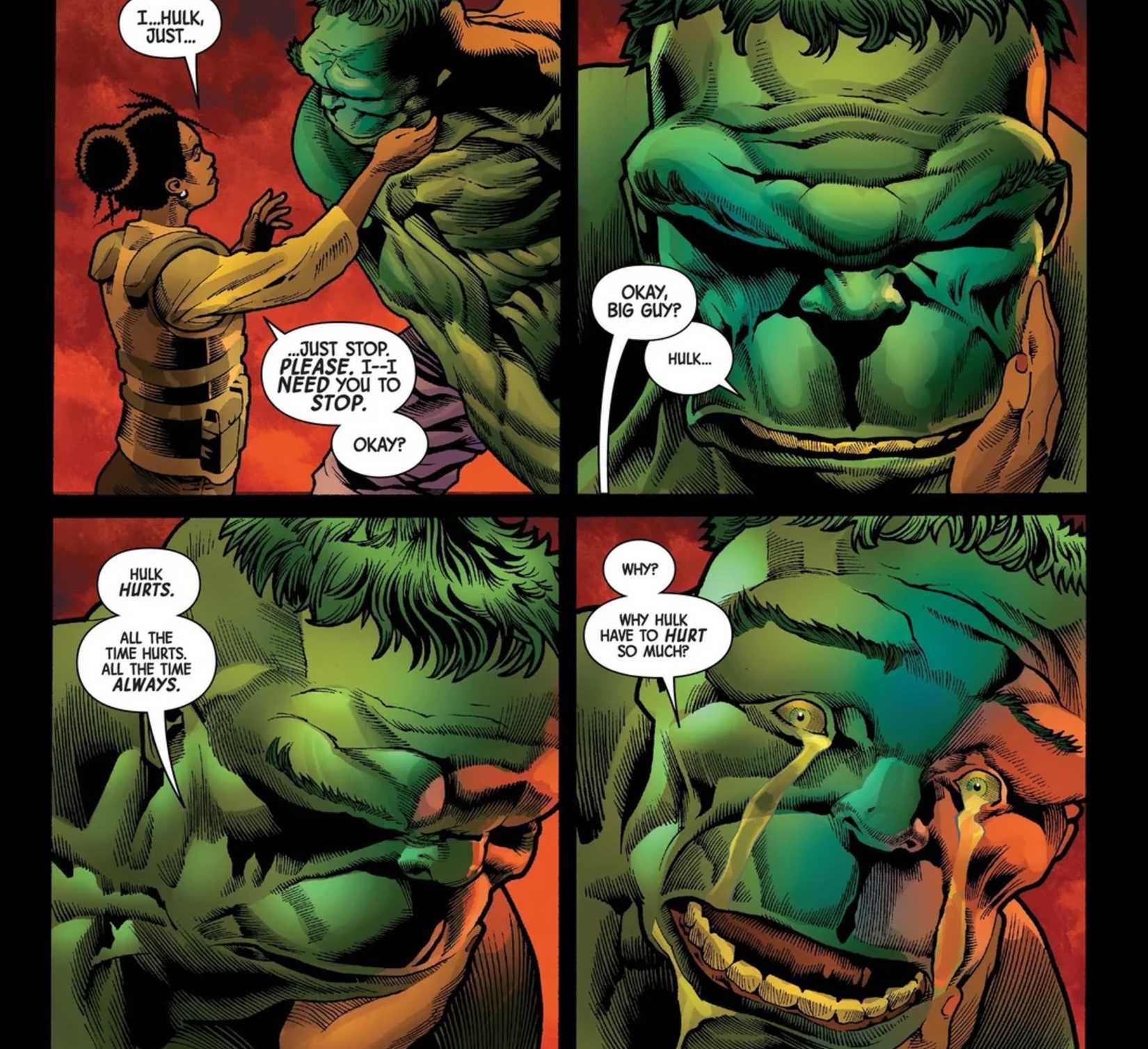 Hulk chora em Hulk imortal