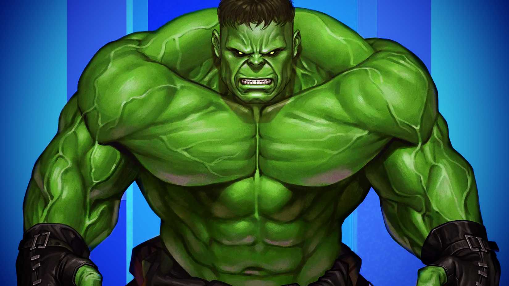 Hulk Flexing Muscles in Inhyuk Lee Comic Art