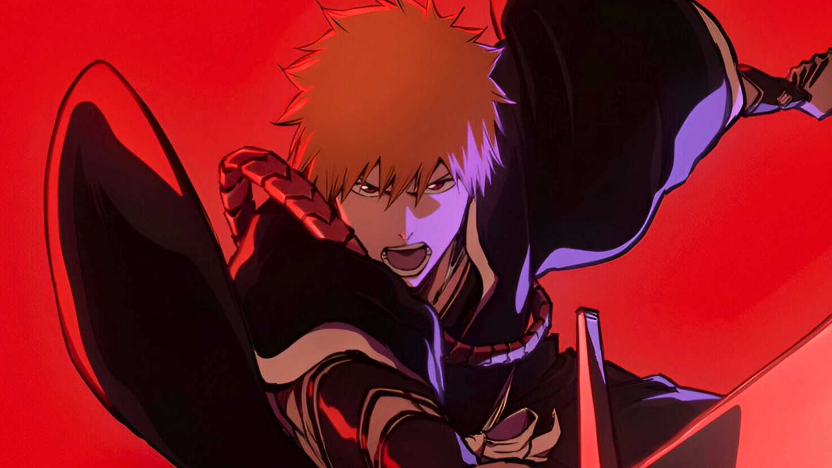 Ichigo Kurosaki holding his Zanpakuto in Bleach Thousand-Year Blood War anime (1)