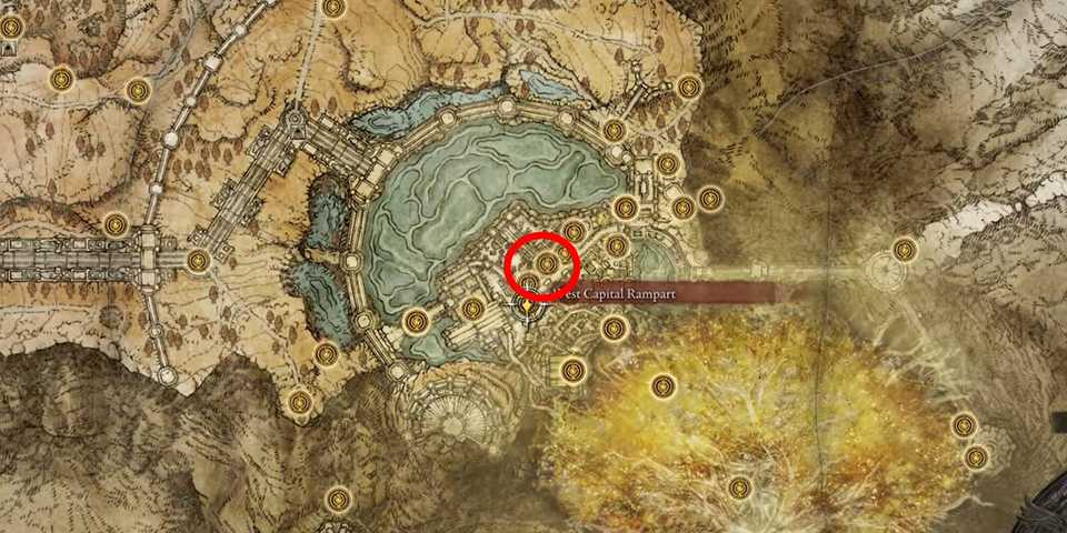 Elden Ring Sanctified Whetblade item map location