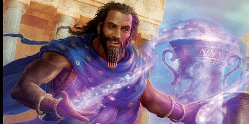 Dungeons and Dragons Conjuration Wizard summoning an object