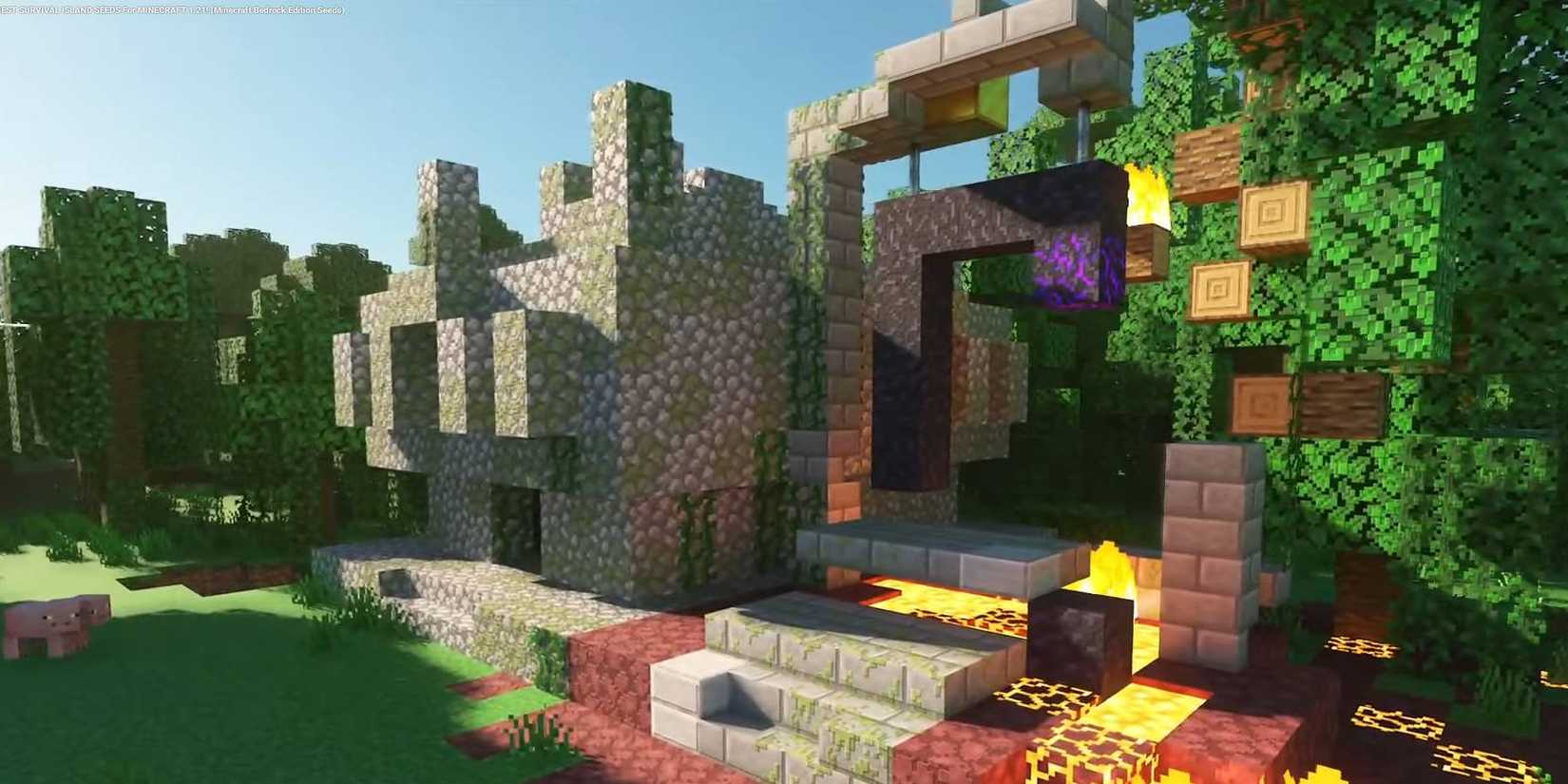 Minecraft Island of Jungle-Held Secrets Jungle world seed